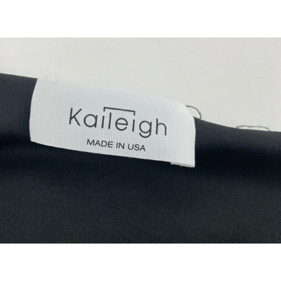 Kaileigh Women’s Single Shoulder Black Fitted Blouse Size Medium Made In‎ USA - Picture 4 of 8